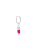 True Rocks Mini Pill hoop earring - Silver