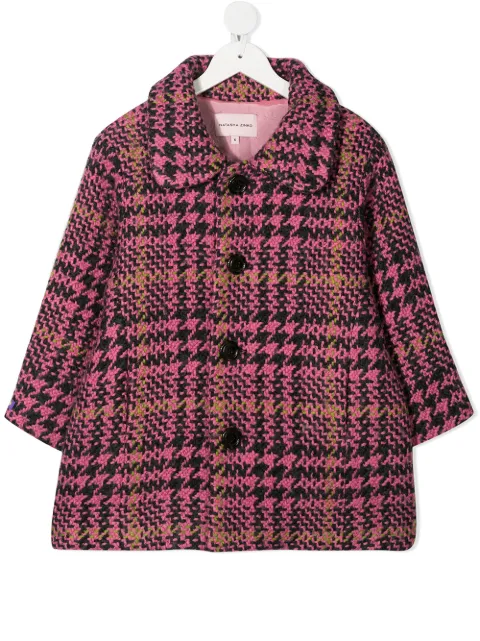 Natasha Zinko Kids plaid check coat