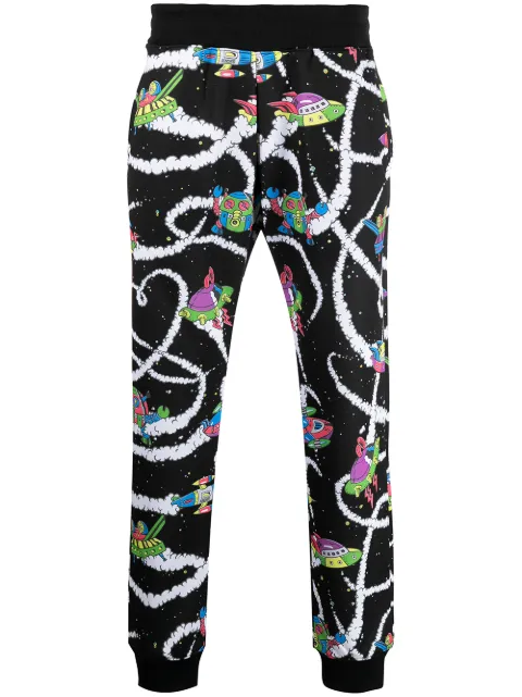 moschino tape cuffed track pants