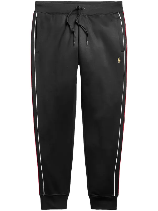 black polo track pants