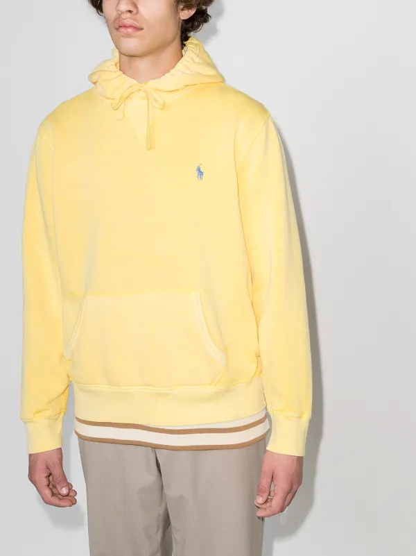 yellow polo ralph lauren hoodie