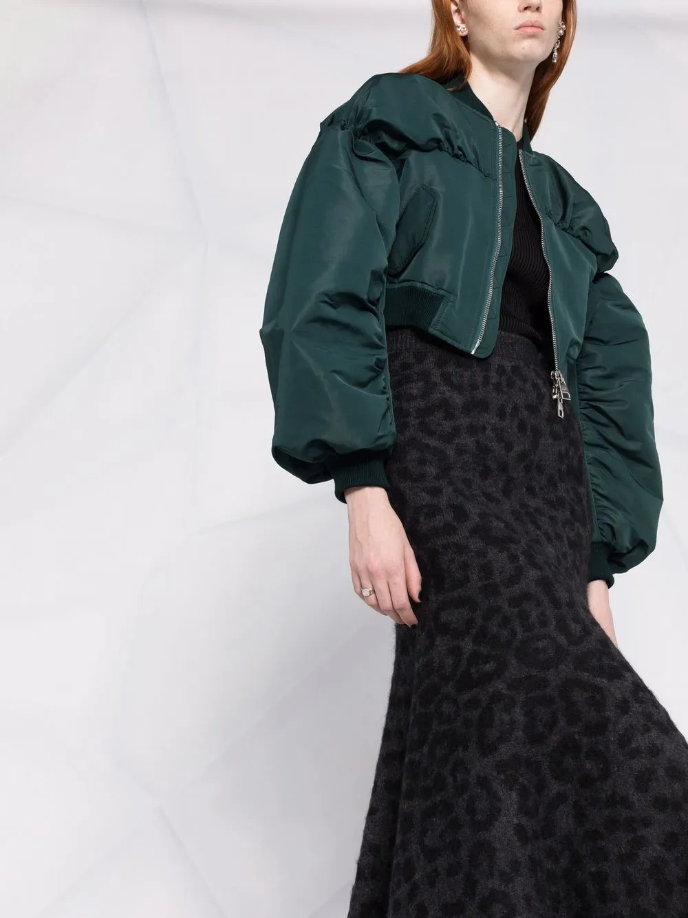 Valentino Garavani Rok met luipaardprint Grijs