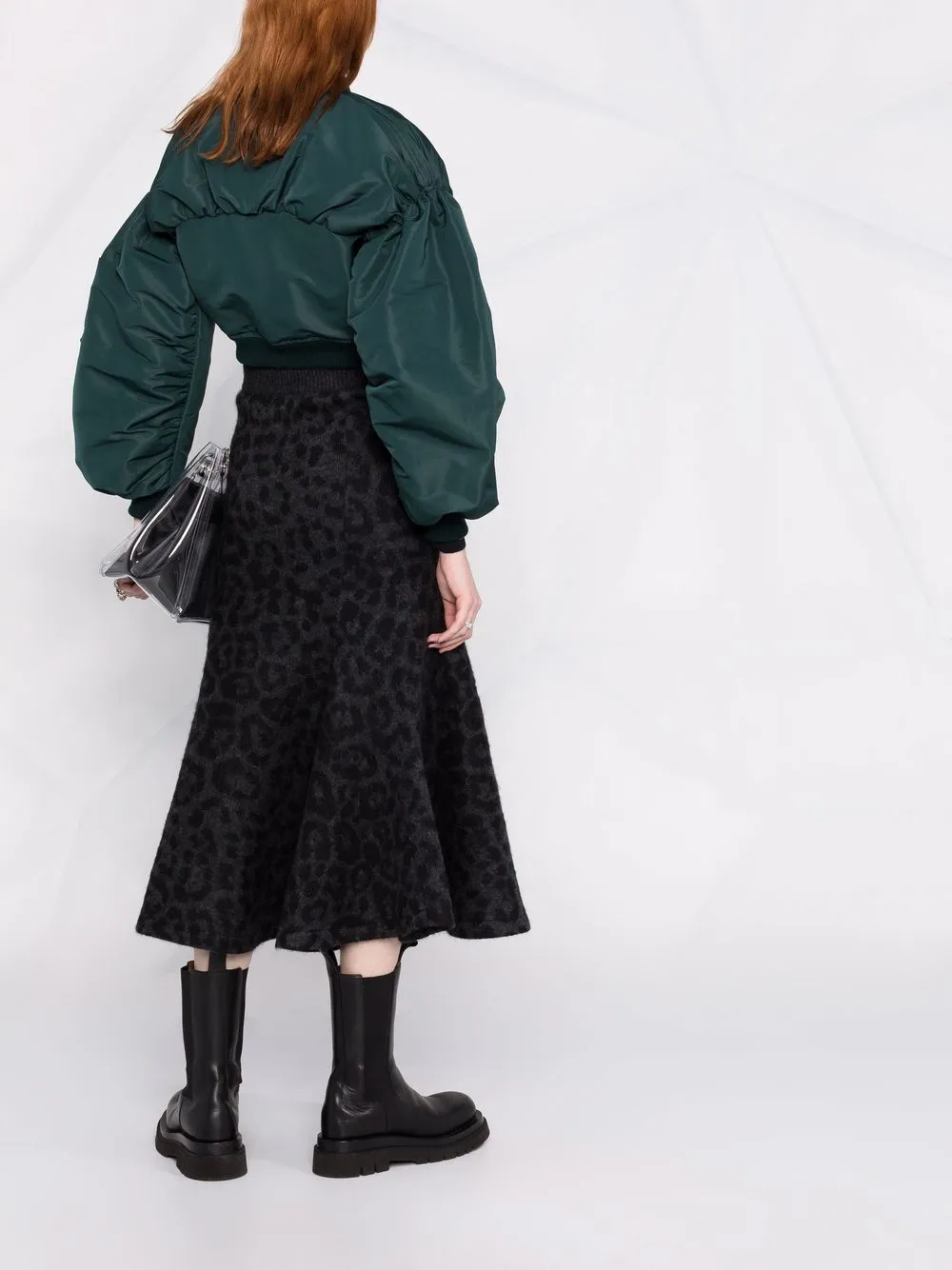 Valentino Garavani Rok met luipaardprint Grijs