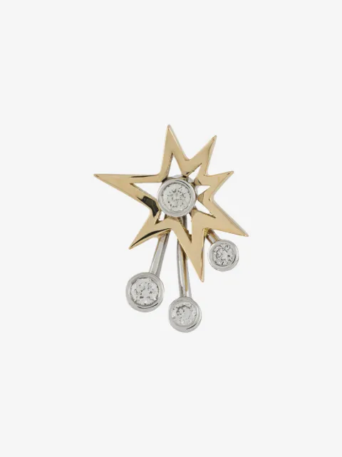 LE STER 18kt 'Rocket' Gelb- und Weißgoldohrring mit Diamanten