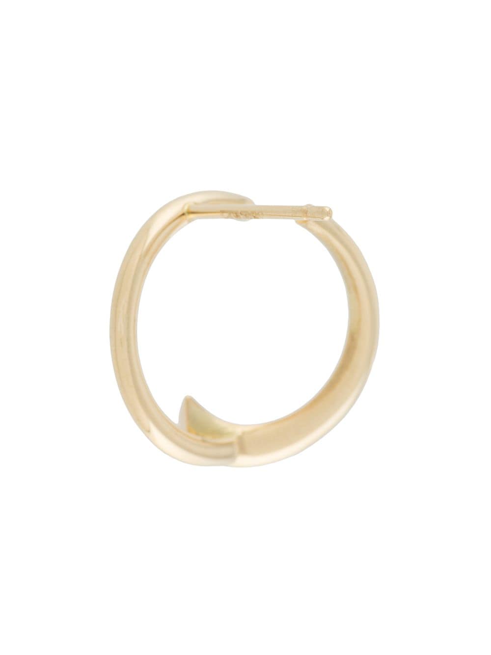 Shop Le Ster 18kt Yellow Gold Diamond Pin Wheel Hoop Earrings