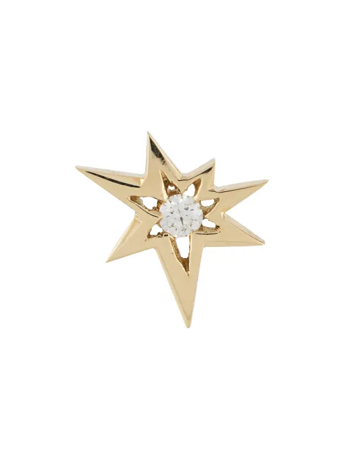 Puce d'oreille Bang en jaune 18ct ornée de diamants - LE STER - Modalova