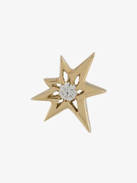 LE STER 18kt 'Bang' Gelbgoldohrstecker mit einem Diamanten
