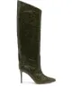Image 1 of Alexandre Vauthier crocodile-effect knee-high boots