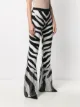 AMI AMALIA zebra knitted palazzo trousers