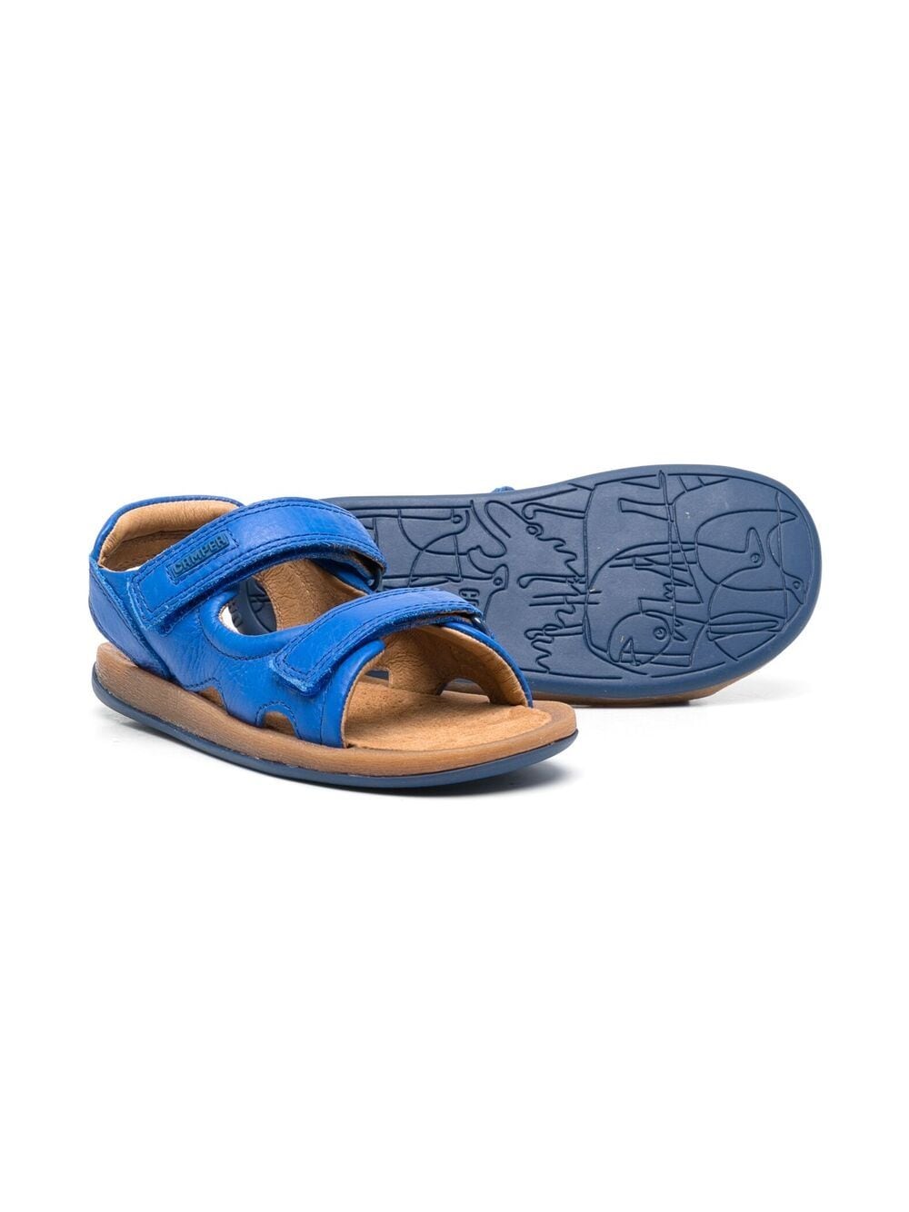Shop Camper Touch-strap Sandals In Blue