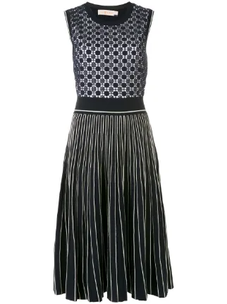 Tory Burch Pleated Sweater Dress - Farfetch