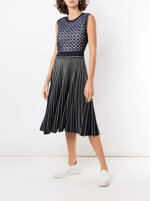 Tory Burch Pleated Sweater Dress - Farfetch