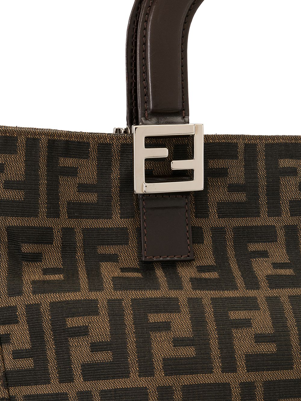 фото Fendi pre-owned сумка-тоут с узором zucca