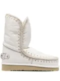 Mou embellished logo snow boots - White