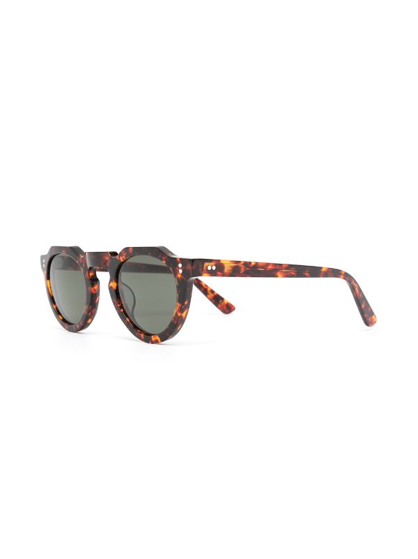Lesca Pica flat-top round-frame Sunglasses - Farfetch