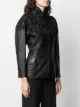 A.N.G.E.L.O. Vintage Cult 1990s lace panel leather jacket