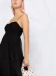 Cecilie Bahnsen Louie gathered matelassé silk dress