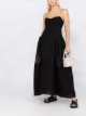 Image 2 of Cecilie Bahnsen Louie gathered matelassé silk dress