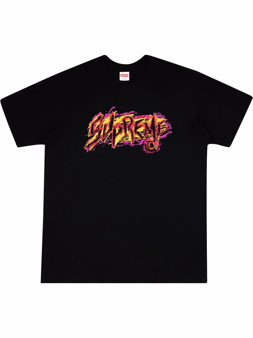 

Supreme scratch-print T-shirt - Black