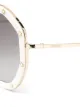 Valentino Eyewear lunettes de soleil à ornements strassés