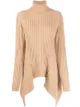 Image 1 of Alexander McQueen asymmetric hem knitted roll neck