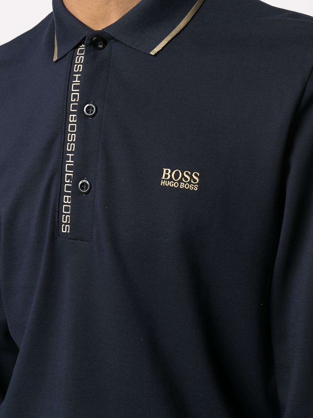 фото Boss hugo boss рубашка поло с вышитым логотипом