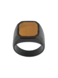 Tateossian ceramic signet ring - Black