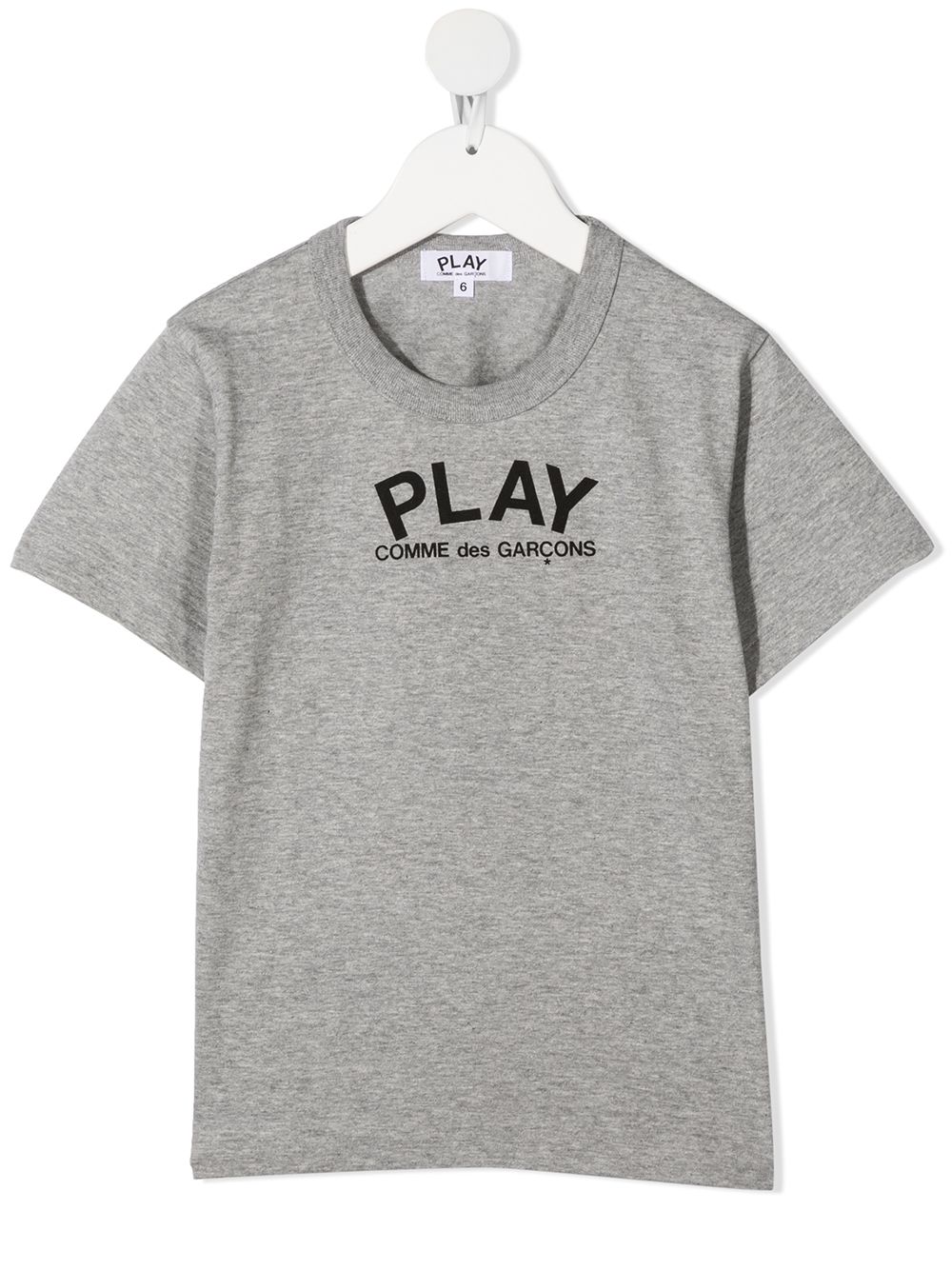 

Comme Des Garçons Play Kids playera con estampado de corazón - Gris