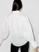 FRAME Emma V-neck puff-sleeve shirt