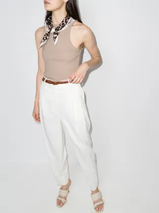 sleeveless ribbed tank top展示图