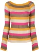 Image 1 of Patrizia Pepe striped lurex knitted jumper