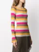 Patrizia Pepe striped lurex knitted jumper