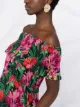 Patrizia Pepe floral print off-the-shoulder dress