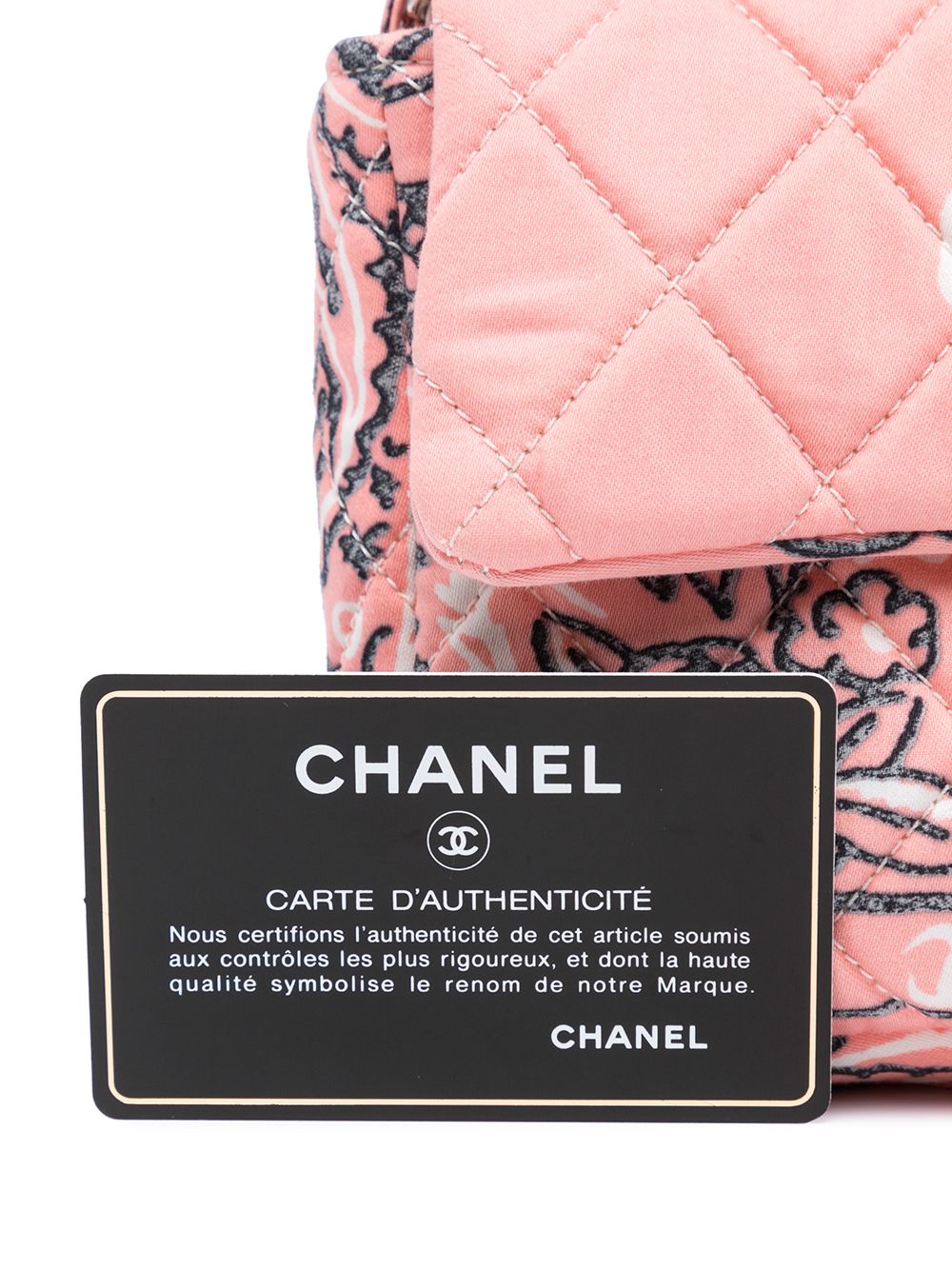 CHANEL 2008 quilted floral print shoulder bag Women