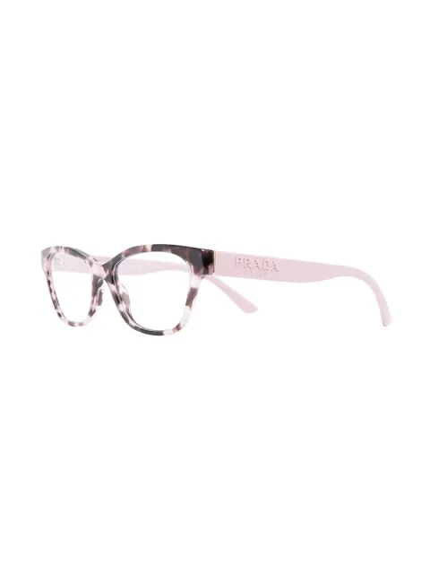 prada pink tortoise glasses