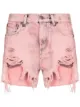 Image 1 of R13 mid-rise shredded denim shorts
