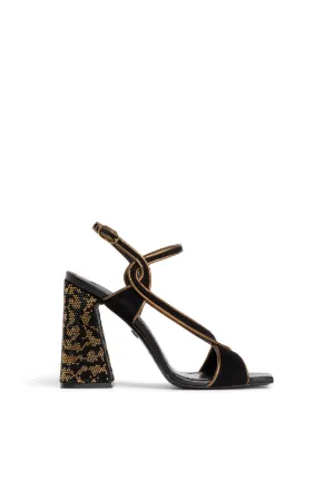 La Tigresse Crystal-Embellished Block 
