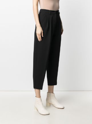 cropped high-waisted trousers展示图