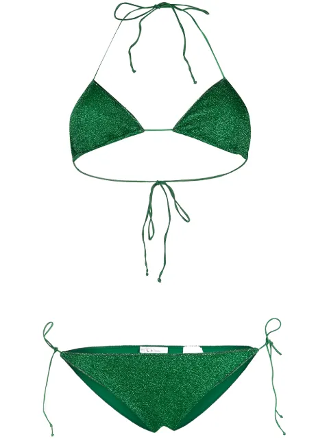 Oséree top de bikini con cuello halter