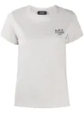 A.P.C. logo print t-shirt - Neutrals