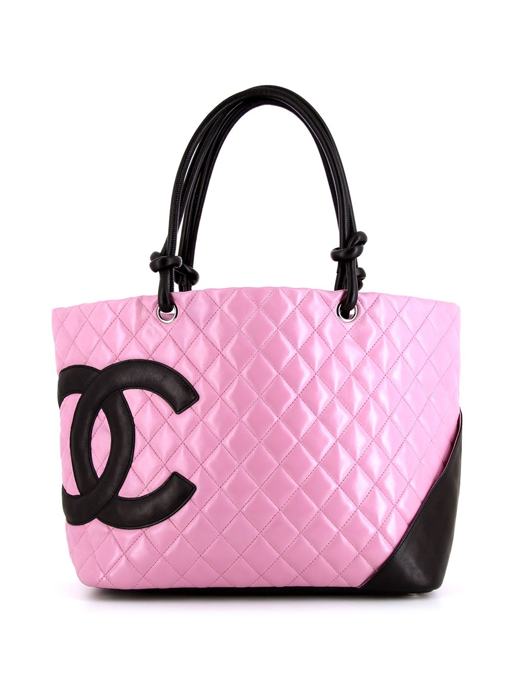 фото Chanel pre-owned стеганая сумка-тоут с логотипом cc