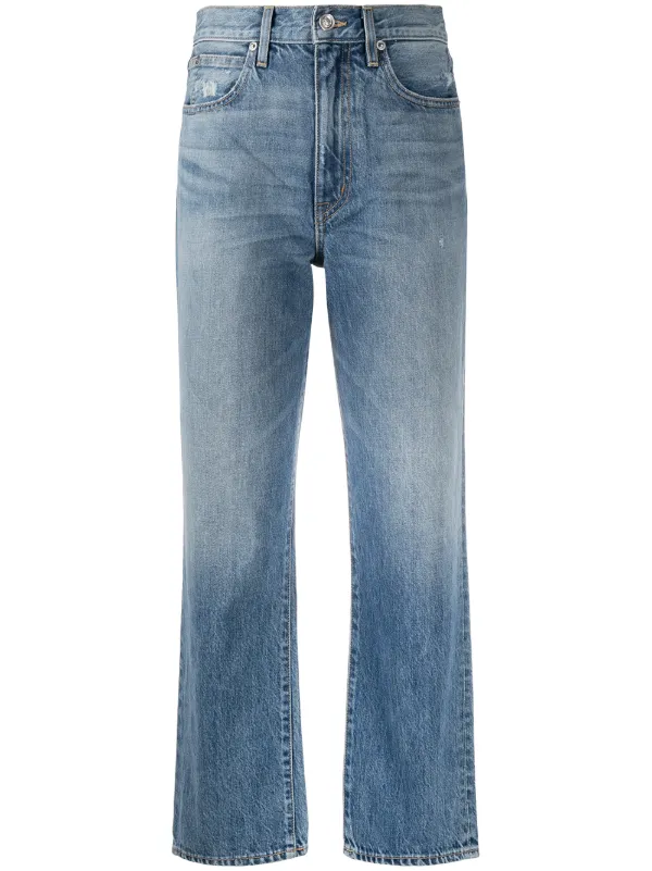 Shop Slvrlake high-rise cropped jeans 