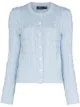 Image 1 of Polo Ralph Lauren logo-embroidered cable-knit cardigan