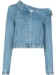 Image 1 of RtA Rebecca one-shoulder denim jacket