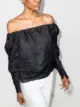 Image 2 of FRAME off-shoulder long-sleeve blouse
