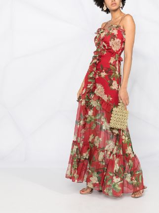 floral-print flared dress展示图