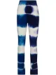 Image 1 of The Elder Statesman tie-dye knitted trousers