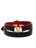 Valentino Garavani VLogo double-strap bracelet - Black