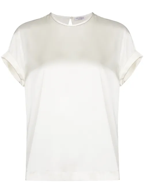 T-shirt en soie - Brunello Cucinelli - Modalova