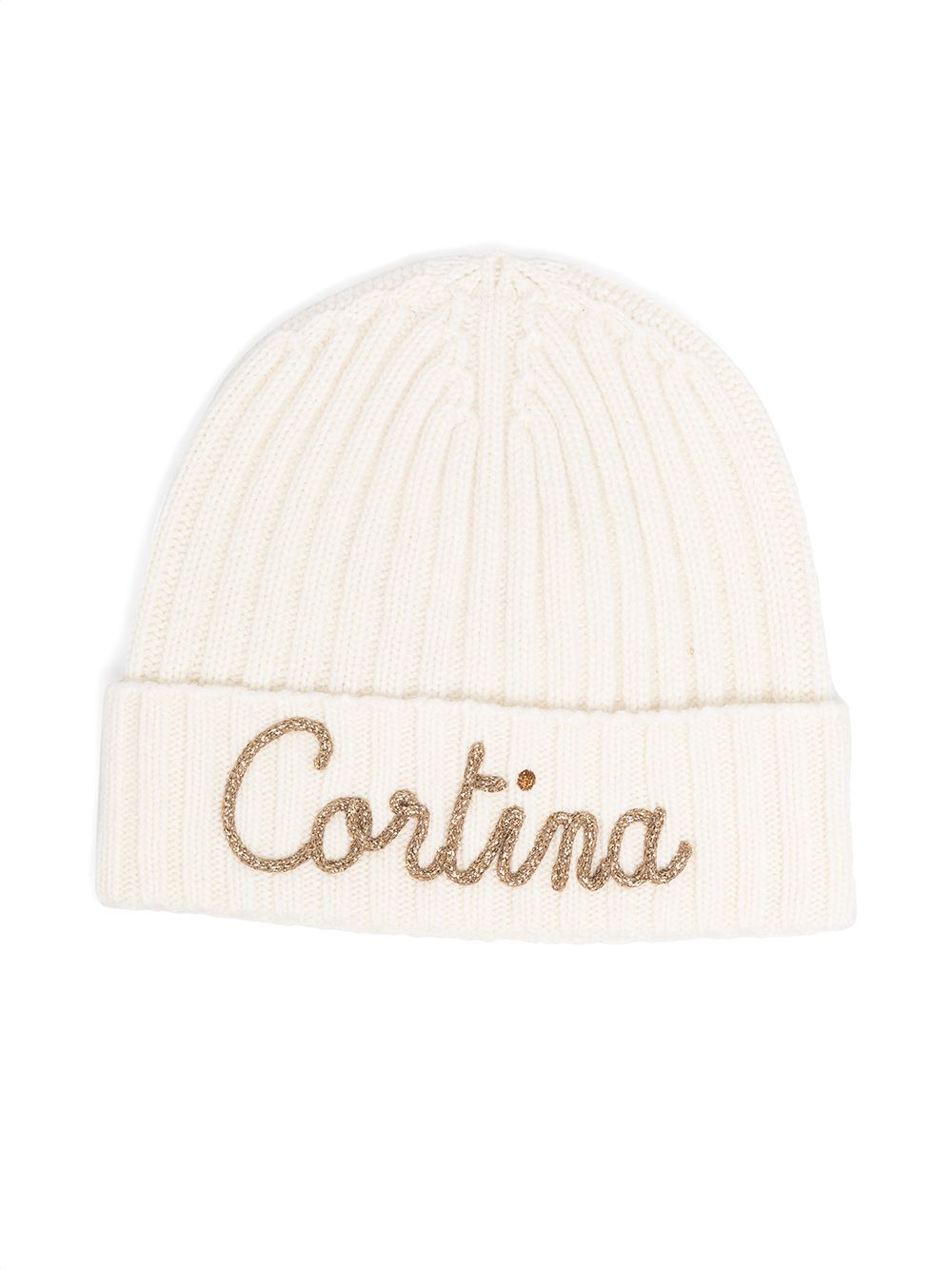 фото Mc2 saint barth kids embroidered logo knit beanie